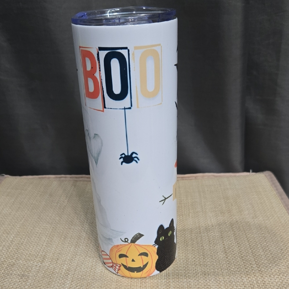 Halloween Themed Tumbler with Lid 20oz.